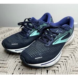 Brooks: Dark Purple and Mint Sneaker